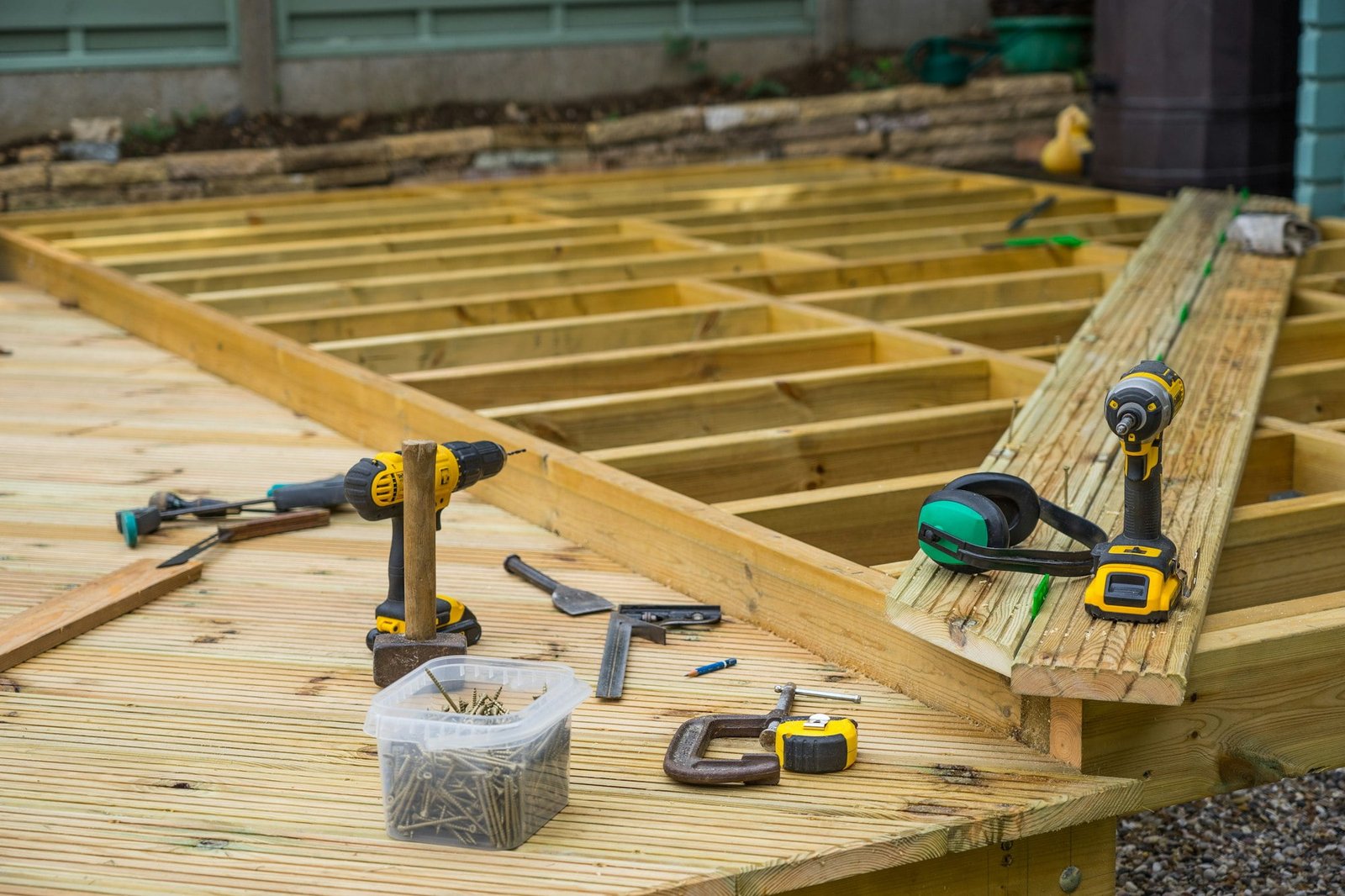 Deck under construction
