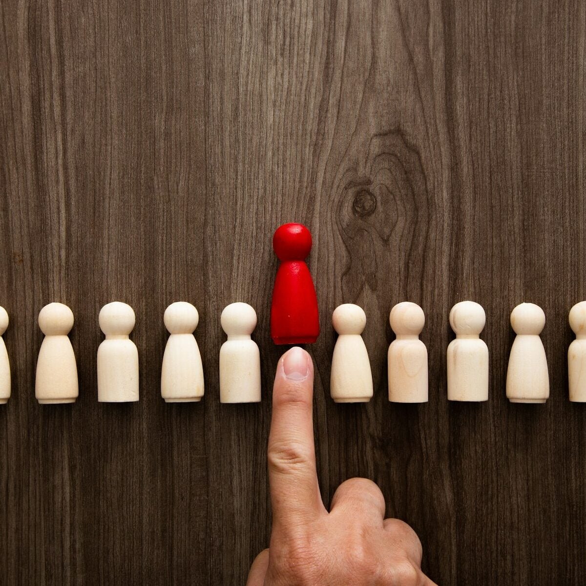 Best candidate among figures of hired people. Best employer resource.